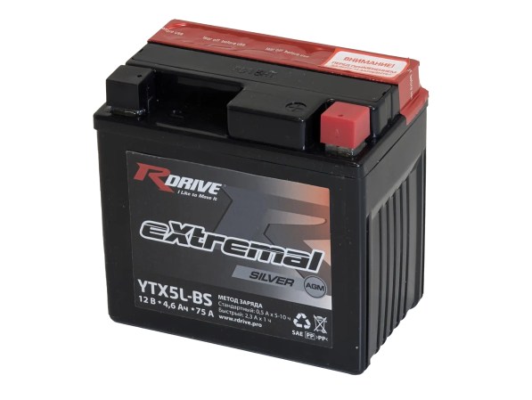 RDrive eXtremal Silver YTX5L-BS 4,6Ah